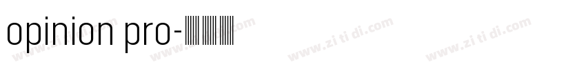 opinion pro字体转换
